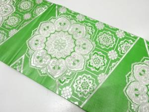 切りばめ風　華紋織り出し　丸帯